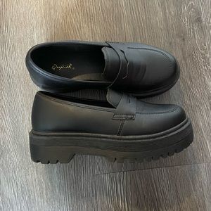 Platform loafers (Worn once)